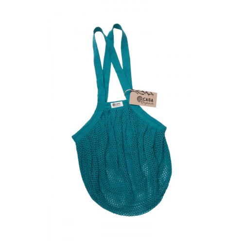 Sieťovka z biobavlny modrozelená - dlhé ucho CASA Organica